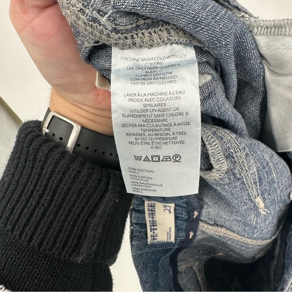 NEW Free People OASIS DENIM CROP Size 29 Dark Wash Jeans Barrel - Picture 8 of 10